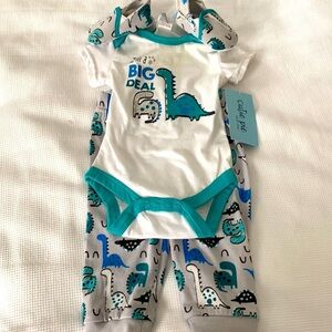 Baby boy matching piece Dino 0-3 months